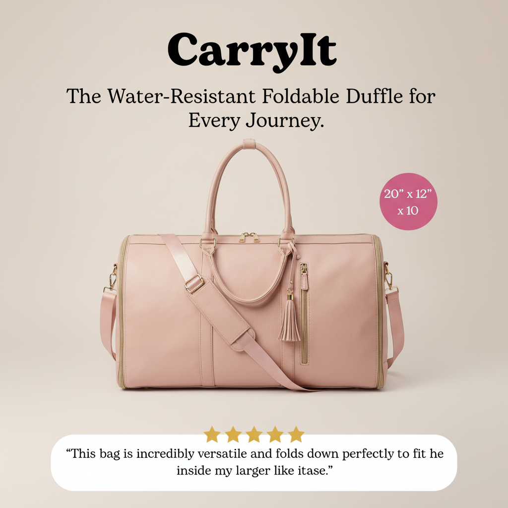 Carry it Foldable Foldable Duffle Bag..